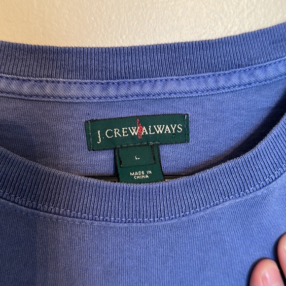 J Crew Always Tee Blueberry - Picture 2 of 4